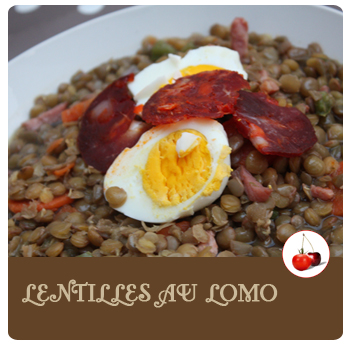 Lentilles au chorizo recette tomate-cerise