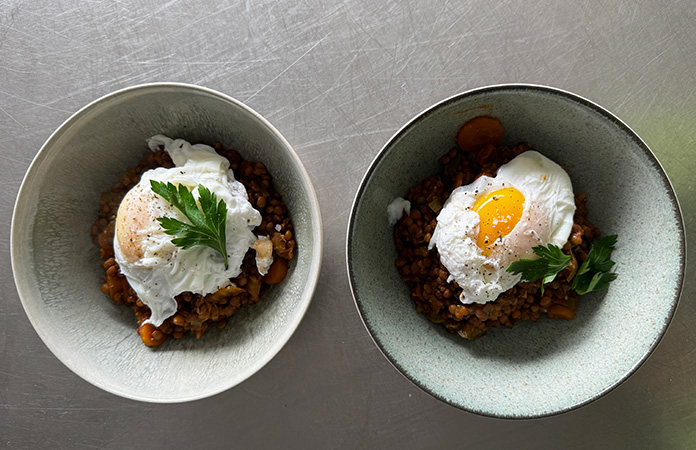 Lentilles au chorizo recette tomate-cerise