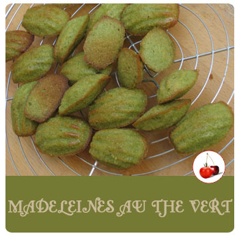 Madeleines au thé vert macha