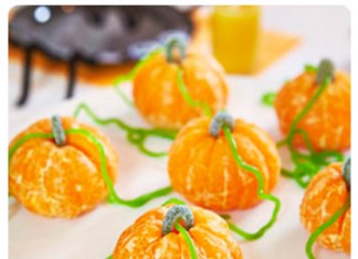 Une mandarine en citrouille