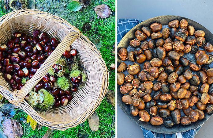 Marrons chaud à la poêle