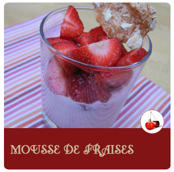 Mousse de fraises rapide