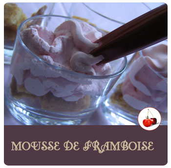 Mousse de framboises