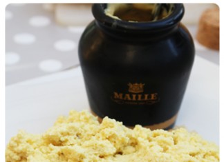Œuf brouillé à la moutarde à la Truffe fraîche Maille