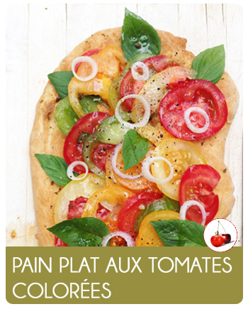 Pain plat aux tomates