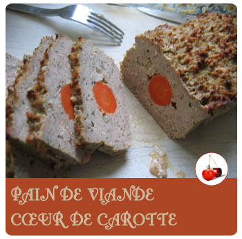 Pain de viande coeur de carotte