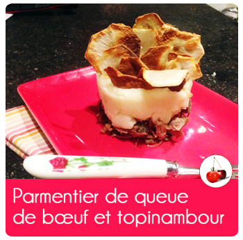 Parmentier de queue de bœuf et topinambour