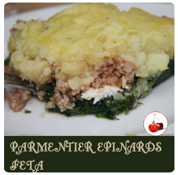 parmentier-feta-epinard Parmentier aux épinards et feta, un petit côté grec !