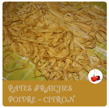 Pâtes poivre et citron