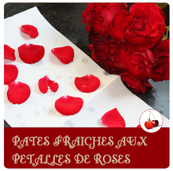 Pâtes pétales de rose