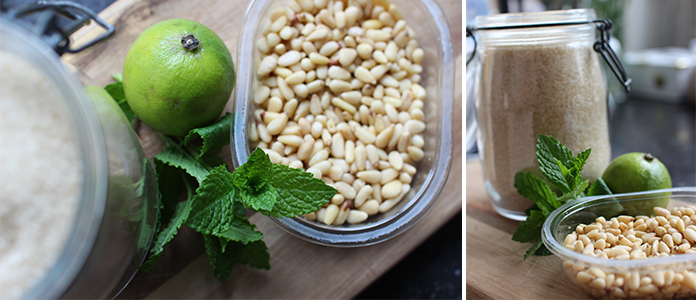 Pesto de menthe au citron vert