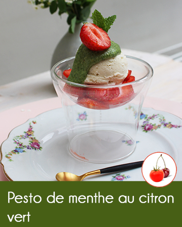 Pesto de menthe au citron vert