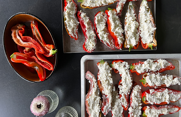 Poivrons farcis à la feta