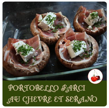 Portobello farci au chèvre