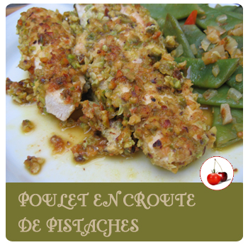 Poulet en croûte de pistaches