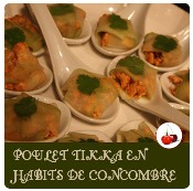 poulet tikka en habits de concombre