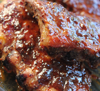 RIBS barbecue en cuisson lente
