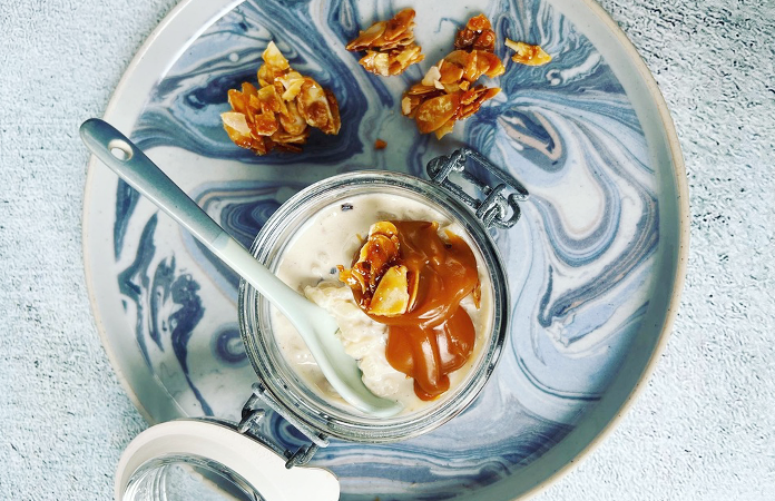 Riz au lait et caramel