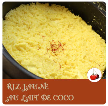 Riz jaune au lait de coco