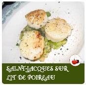saint jacques aux poireaux