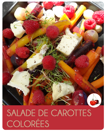 Salade de carottes colorées