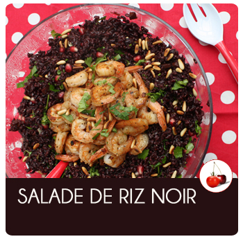 Salade De Riz Noir Et Scampis Une Recette Un Peu Festive