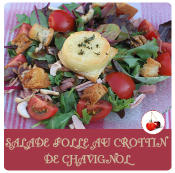 Salade folle au crottin de chavignol 