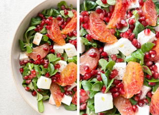 Salade d'hiver mâche orange