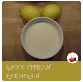 Sauce citron parmesan