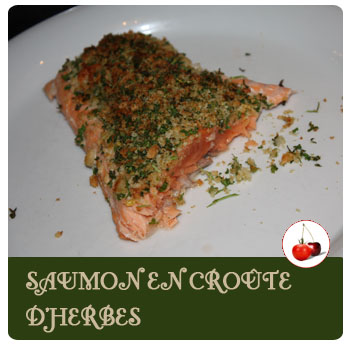 Saumon en croûte d'herbes