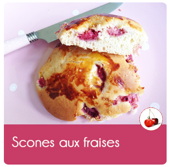 Scones aux fraises