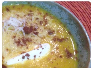 Soupe de carottes, râpé de gruyère d'Alpage