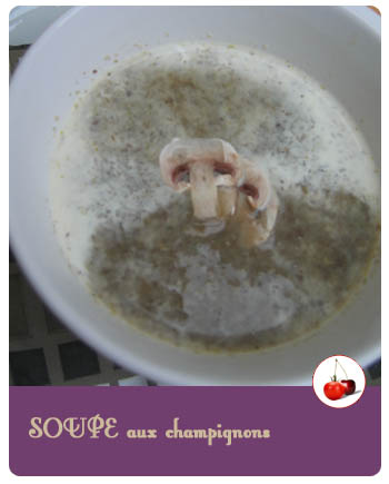 Soupe aux champignons de Paris