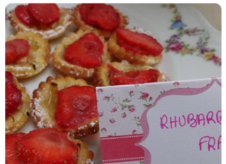 Tartelette fraises rhubarbe