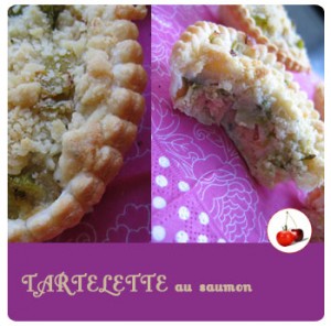 Tartelettes de saumon au crumble de parmesan