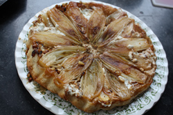 Tatin de chicons - endives au chèvre