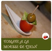 tomate à la mousse de thon