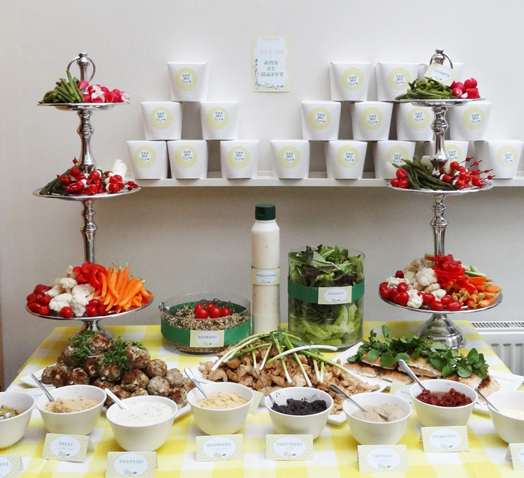 Buffet salé un peu healthy | Chevron