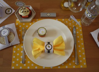 Décoration de table | Buzz... l'abeille... en jaune et noir