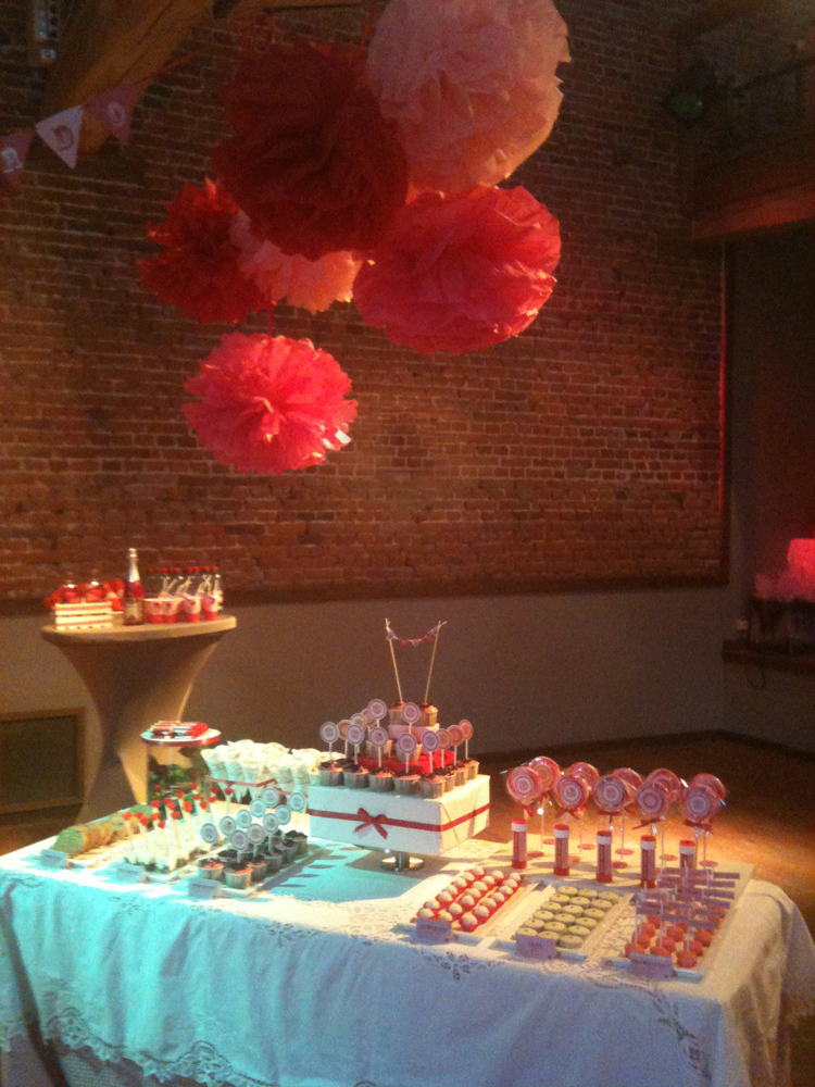 Sweet table pour une demande en mariage