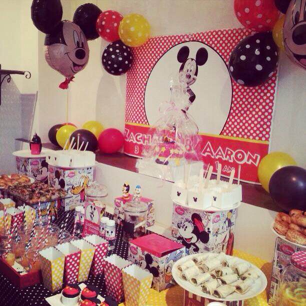 Mouse Party - Une décoration de buffet d'anniversaire