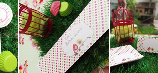 Baby Shower oiseau pour 2 bébés à venir