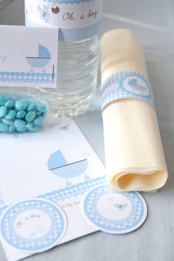 Baby Shower Boy - garcon - bleu