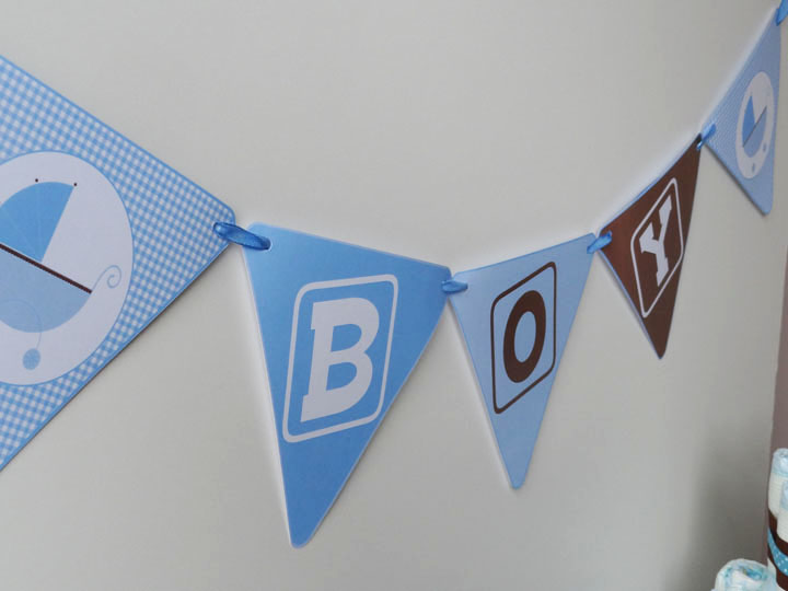 Baby Shower Boy - garcon - bleu