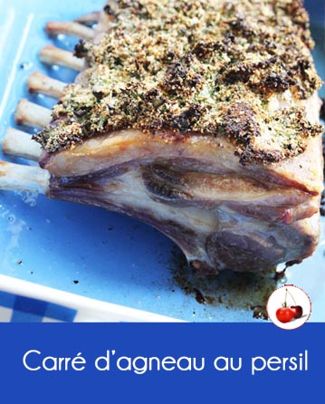 Carré d’agneau au persil