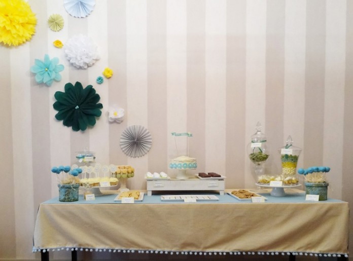 chevron-table-p Sweet Table | Buffet des dessert | Motif à l'honneur le Chevron