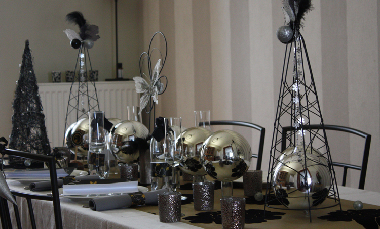 Décoration de noël - table chic