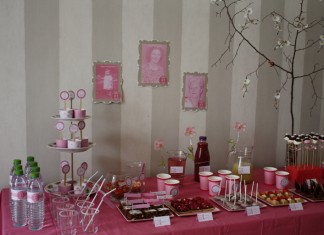 Décoration de buffet sucré | Au nom de la rose