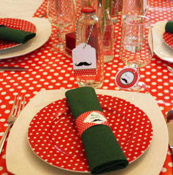 Décoration de table Italian Party