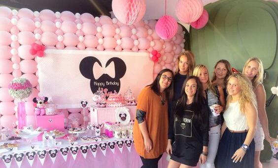 Minnie Mousse Party Decoration De Buffet D Anniversaire Tout En Rose